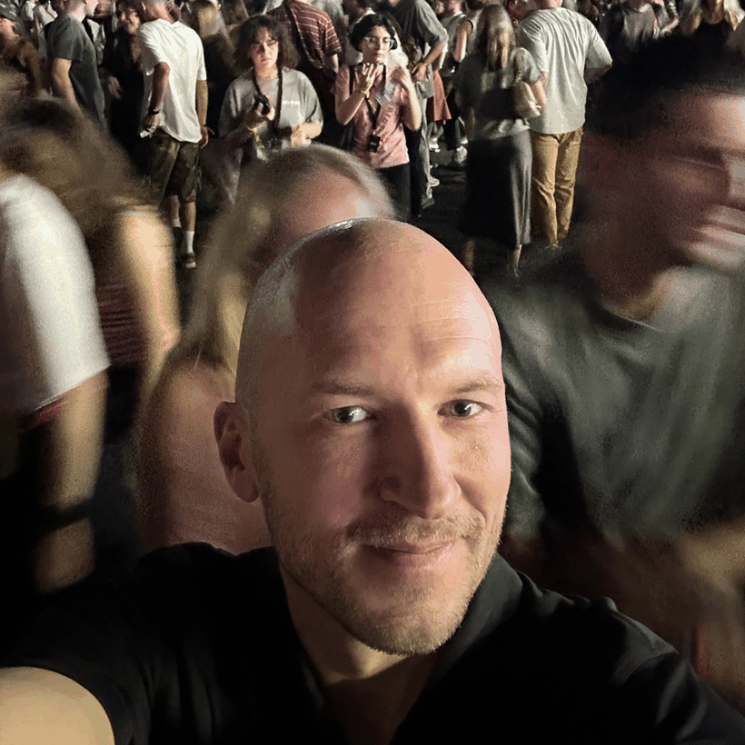Marat at a Moby concert